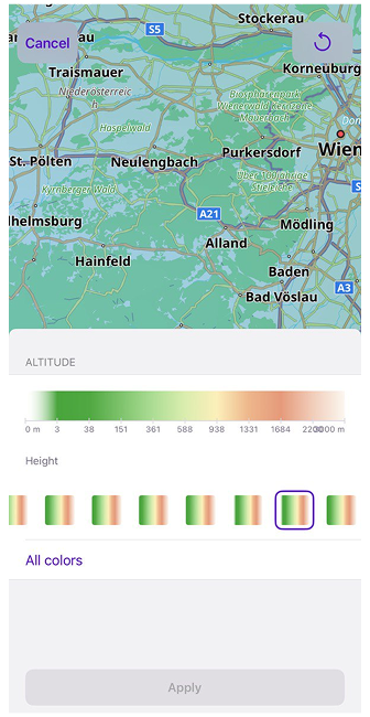 لوحة الألوان