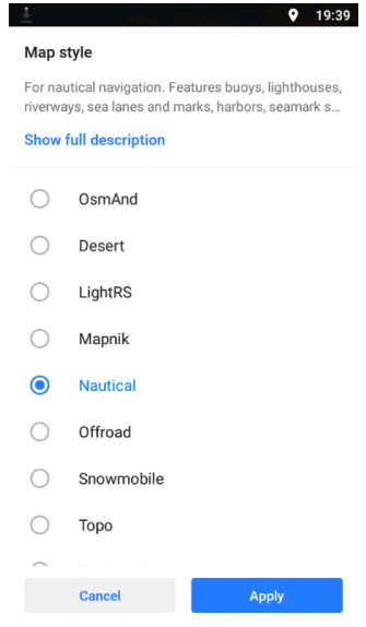 Nautical Map Type in Android