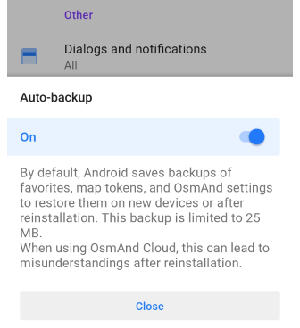 General Settings notifications Android