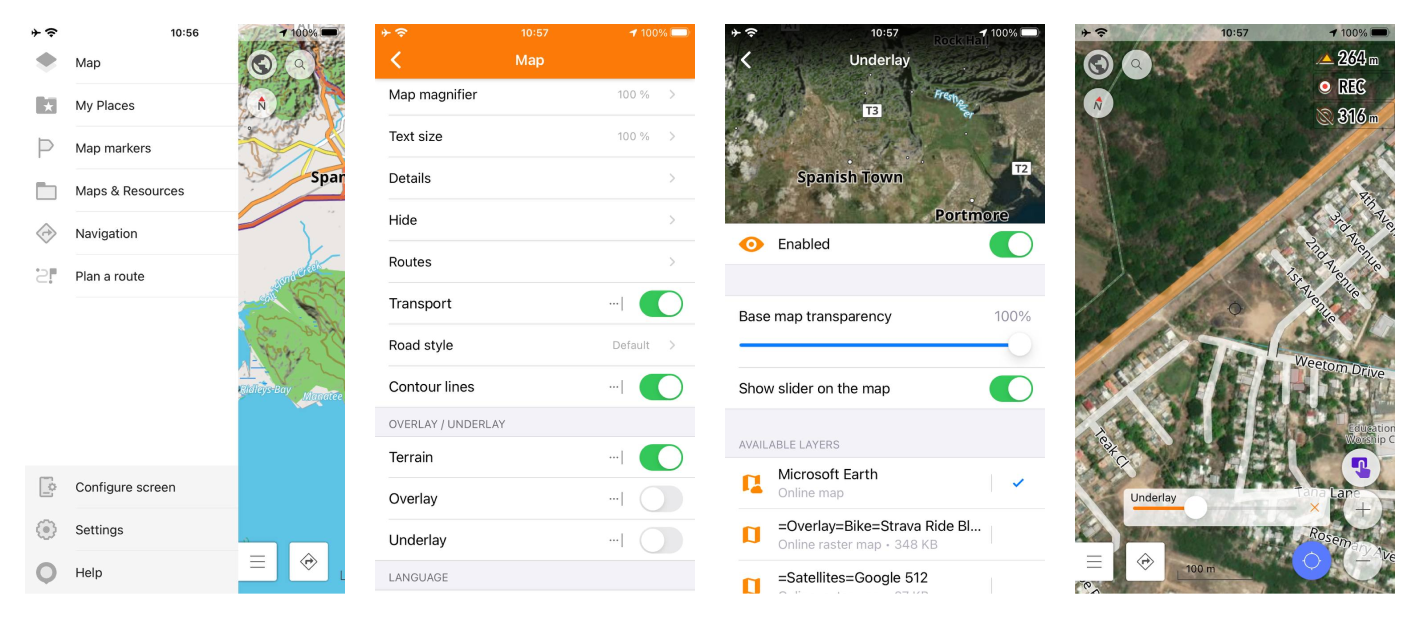 Configure underlay / overlay iOS