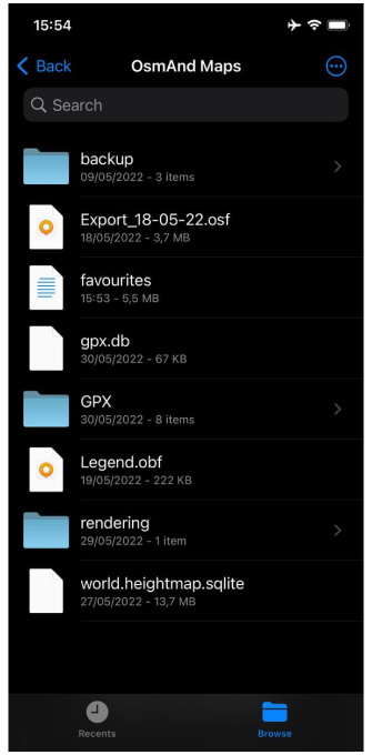 General Settings storage iOS