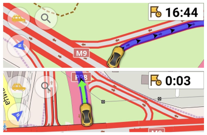 Intermediate Arrival time Time widget