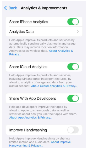 Send crash logs iOS 1