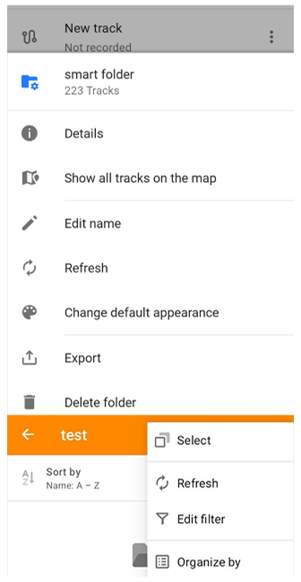 My places Managing Smart Folders Android