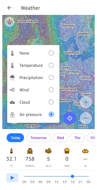 Combine Weather layers on Android