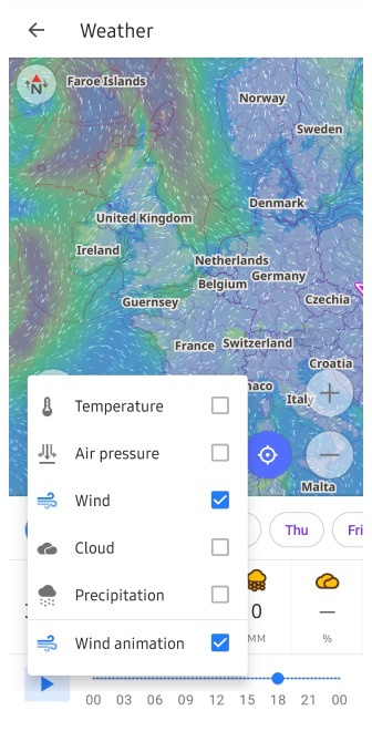 Combine Weather layers on Android