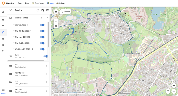 View OsmAnd Web data