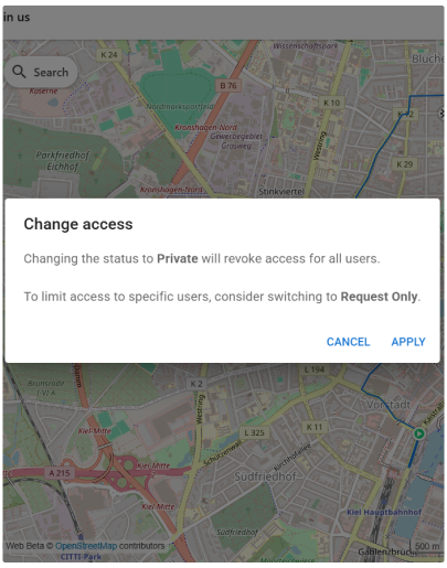 OsmAnd Web Cloud Favoriten teilen