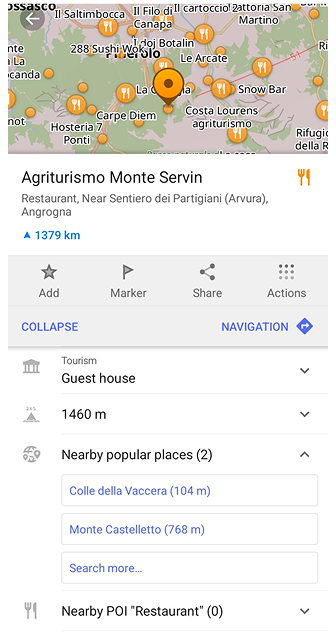 Lieux à proximité Android