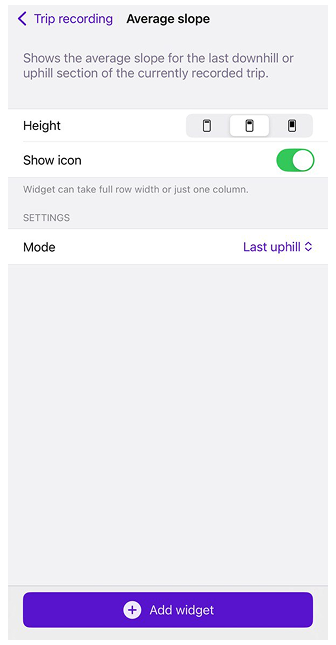 Inclinação Média iOS
