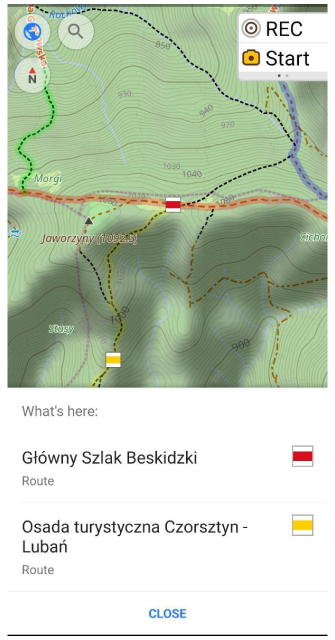 Yerdeki rotalar