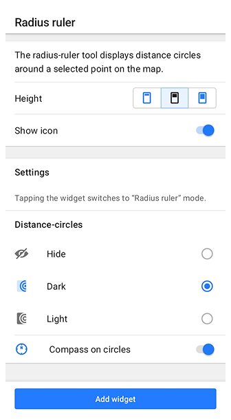 موضع العرض أندرويد