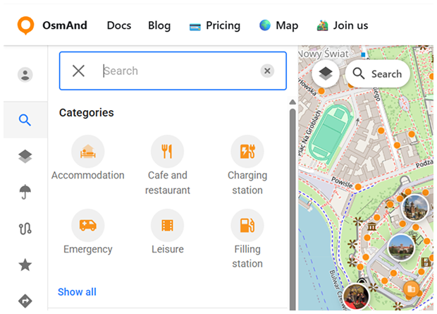خيارات البحث