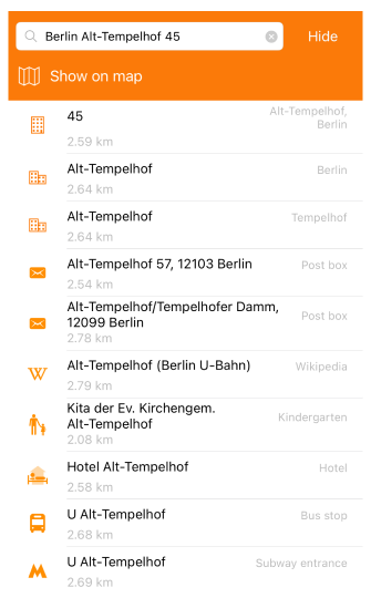 Suchergebnis iOS