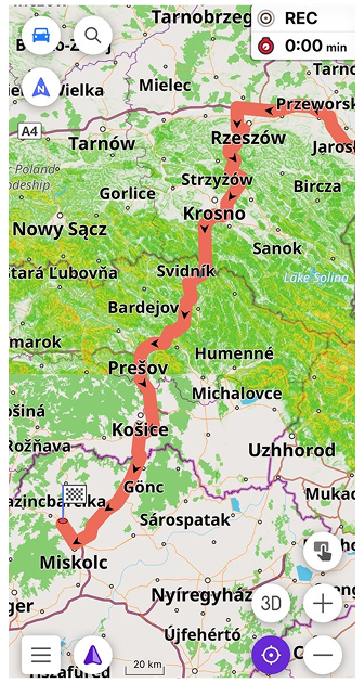 Navigationsbildschirm iOS 1