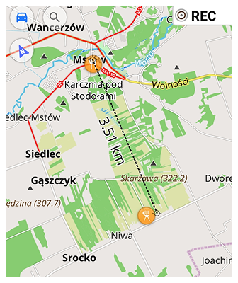 Distance par toucher Android