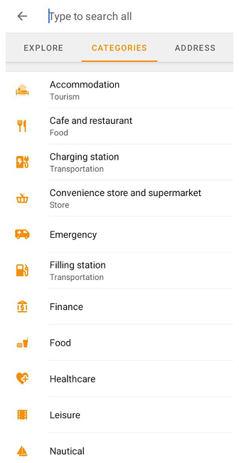 Recherche de POI Android