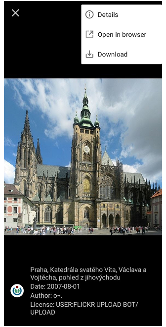 Menu Galleria – Android