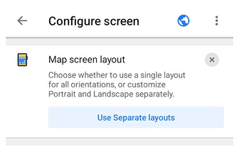 Layout Schermata Mappa