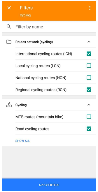 Routes on the ground