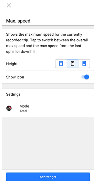 Maks. prędkość Android