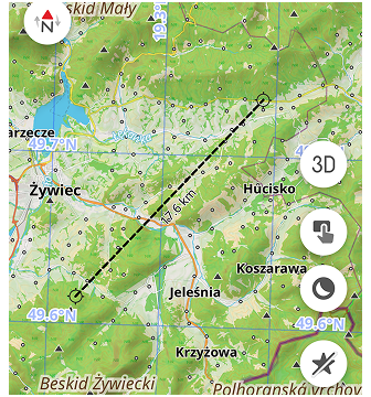 Distance by Tap Tool