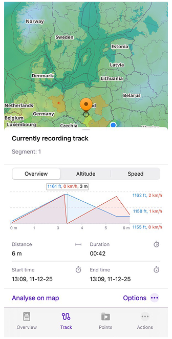 iOS&#39;ta kaydı bitir