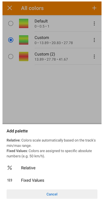 Редактор палітри кольорів