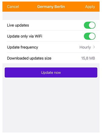 Меню Карти OsmAnd live редагування iOS